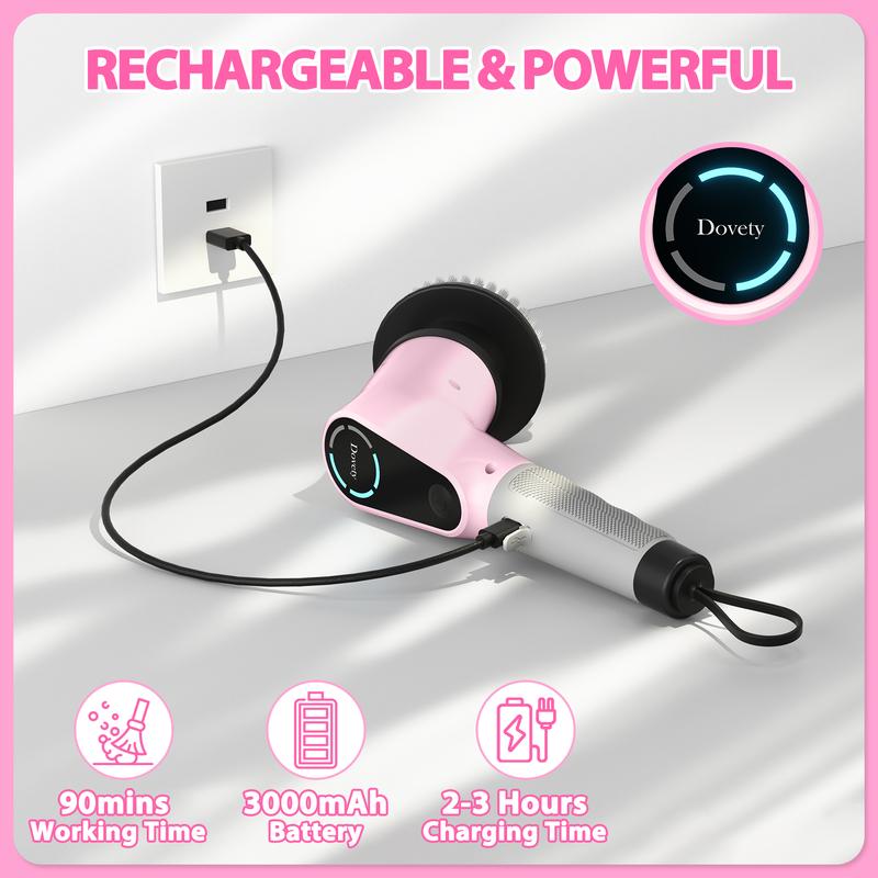 Dovety Electric Cleaning Brush, Wireless Rotary Cleaner