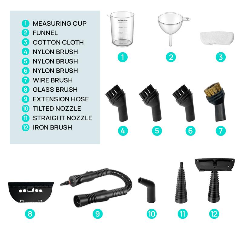 Redhut Handheld Pressurized Multifunctional Steam Cleaner