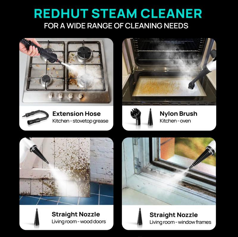 Redhut Handheld Pressurized Multifunctional Steam Cleaner